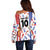 Custom Philippines Champions Football Jersey Off Shoulder Sweater - Wonder Print Shop