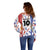 Custom Philippines Champions Football Jersey Off Shoulder Sweater - Wonder Print Shop