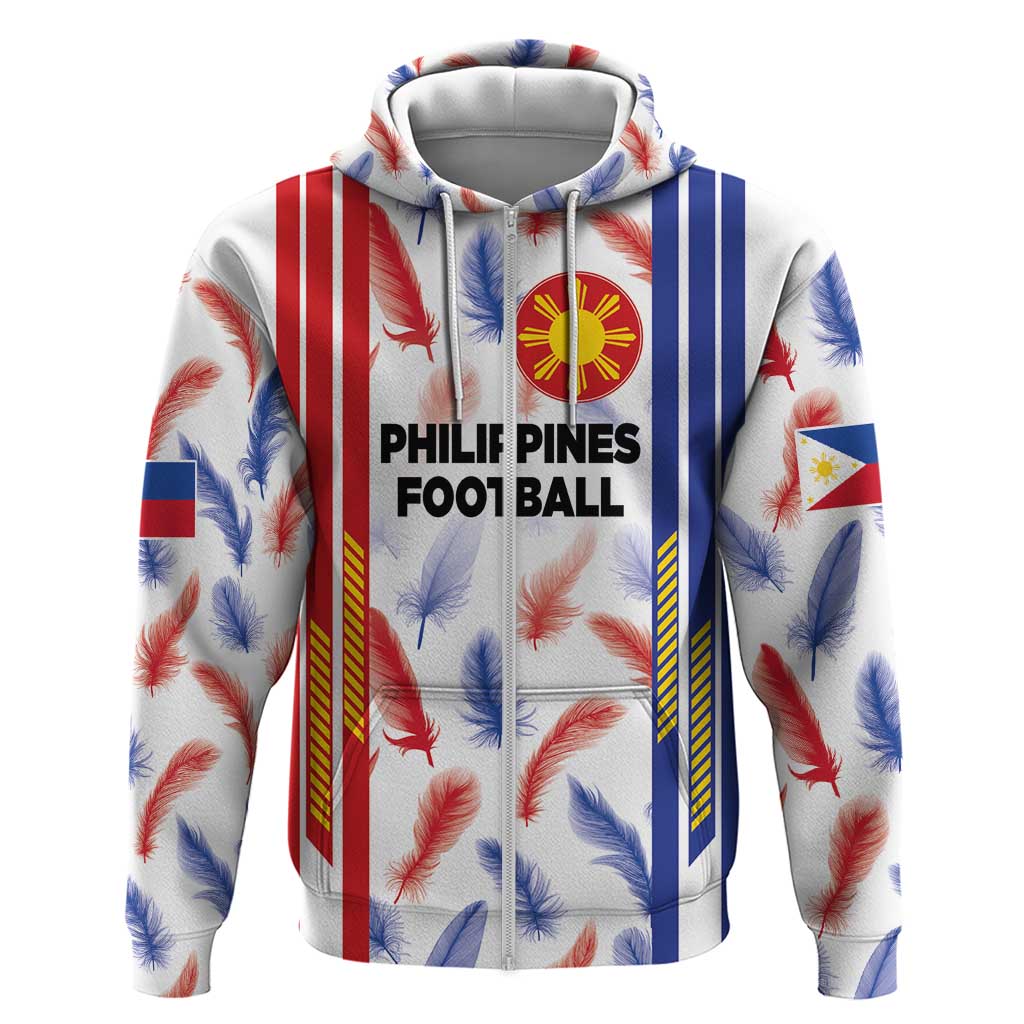 Custom Philippines Champions Football Jersey Zip Hoodie - Wonder Print Shop