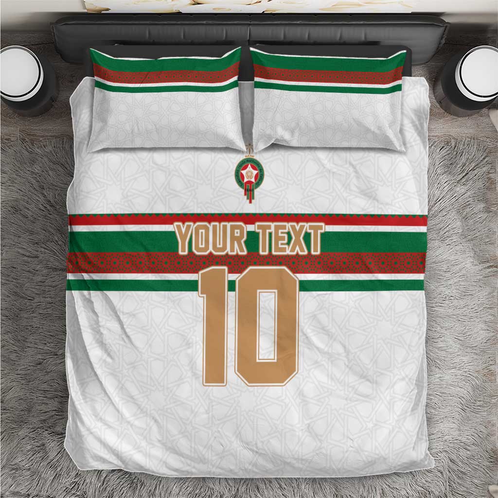 Custom Morocco Football Bedding Set The Roar of Atlas Lions