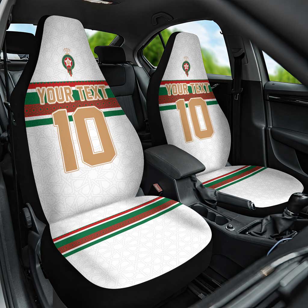 Custom Morocco Football Car Seat Cover The Roar of Atlas Lions