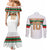 Custom Morocco Football Couples Matching Mermaid Dress and Long Sleeve Button Shirt The Roar of Atlas Lions