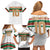 Custom Morocco Football Family Matching Off Shoulder Short Dress and Hawaiian Shirt The Roar of Atlas Lions - Wonder Print Shop