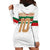 Custom Morocco Football Hoodie Dress The Roar of Atlas Lions - Wonder Print Shop