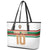 Custom Morocco Football Leather Tote Bag The Roar of Atlas Lions - Wonder Print Shop