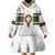 Custom Morocco Football Wearable Blanket Hoodie The Roar of Atlas Lions - Wonder Print Shop