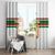 Custom Morocco Football Window Curtain The Roar of Atlas Lions - Wonder Print Shop