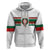 Custom Morocco Football Zip Hoodie The Roar of Atlas Lions