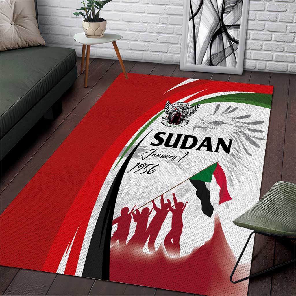 Sudan Independence Day Area Rug Victory is Ours - Soldiers of the Homeland - Wonder Print Shop