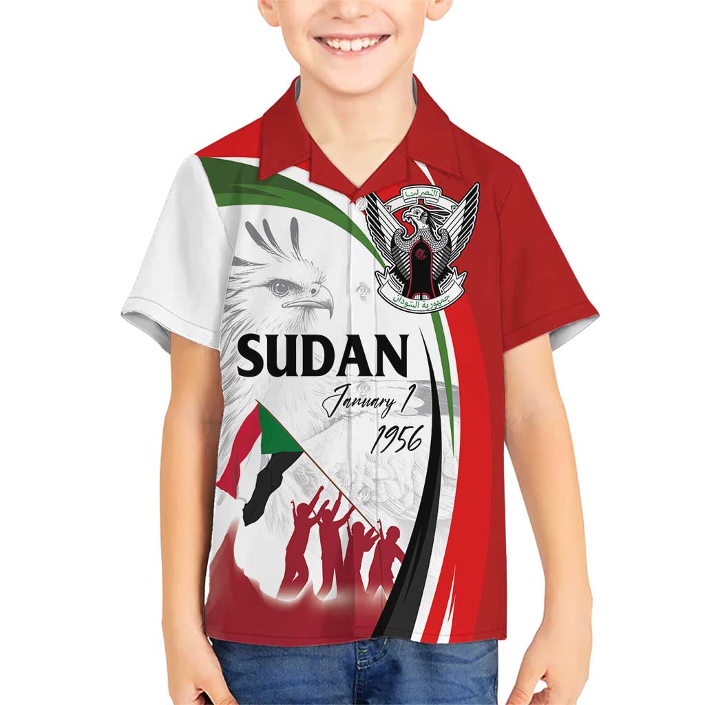 Sudan Independence Day Kid Hawaiian Shirt Victory is Ours - Soldiers of the Homeland - Wonder Print Shop