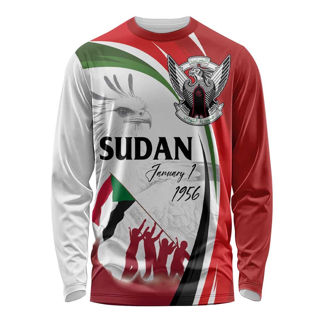 Sudan Independence Day Long Sleeve Shirt Victory is Ours - Soldiers of the Homeland - Wonder Print Shop