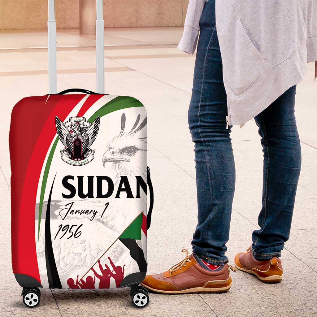 Sudan Independence Day Luggage Cover Victory is Ours - Soldiers of the Homeland