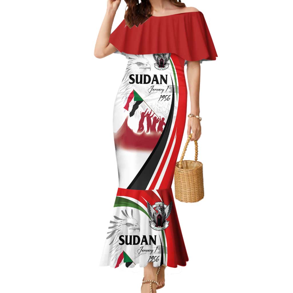 Sudan Independence Day Mermaid Dress Victory is Ours - Soldiers of the Homeland - Wonder Print Shop