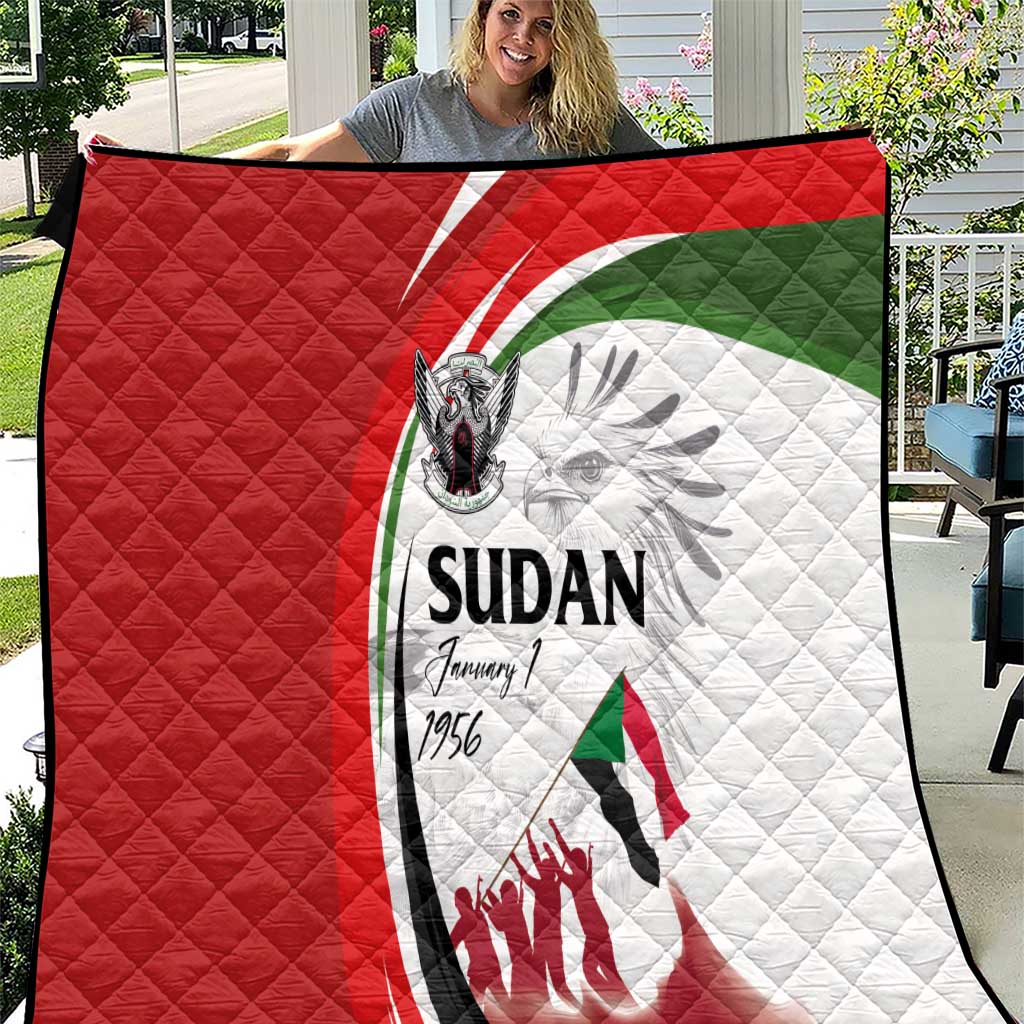 Sudan Independence Day Quilt Victory is Ours - Soldiers of the Homeland - Wonder Print Shop