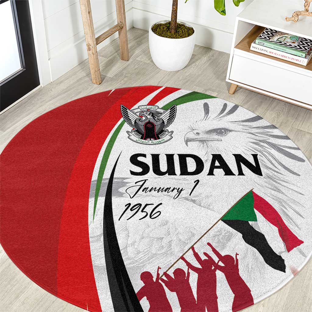 Sudan Independence Day Round Carpet Victory is Ours - Soldiers of the Homeland