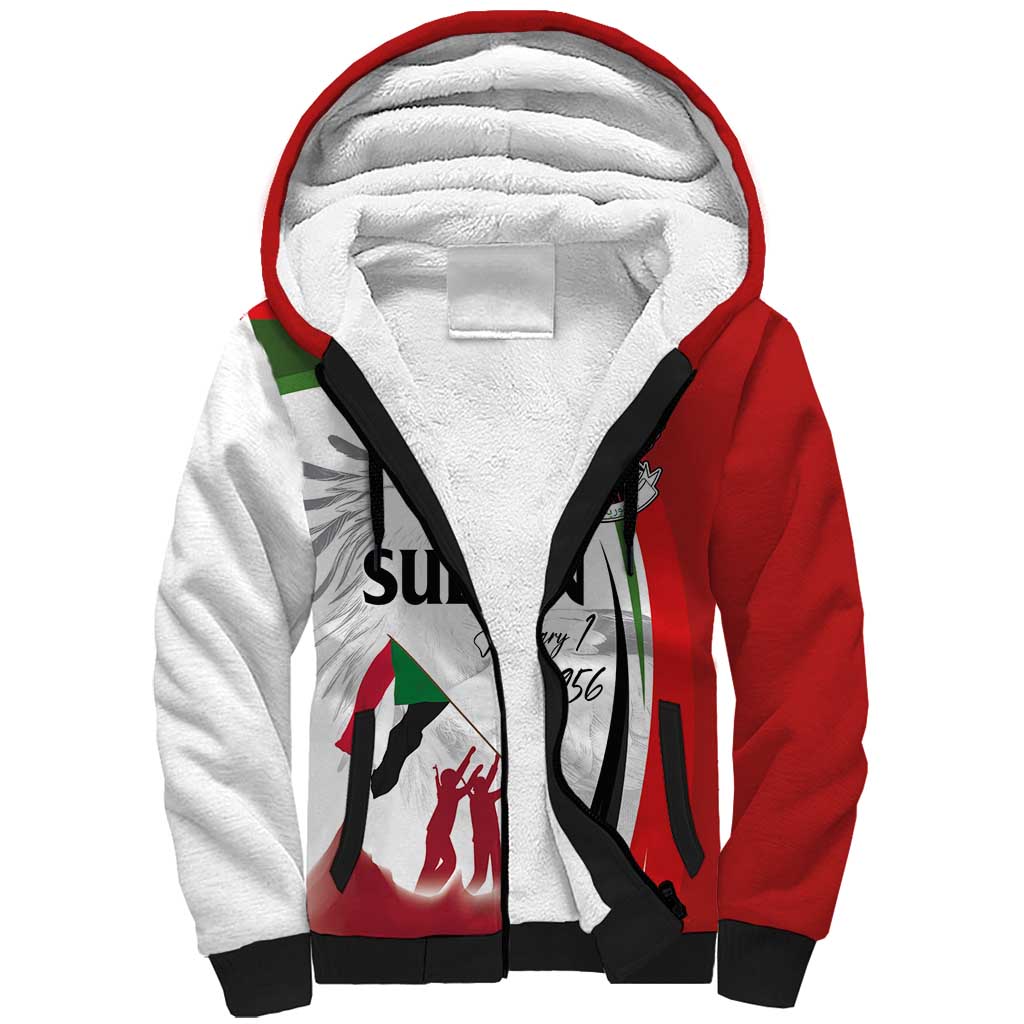 Sudan Independence Day Sherpa Hoodie Victory is Ours - Soldiers of the Homeland - Wonder Print Shop