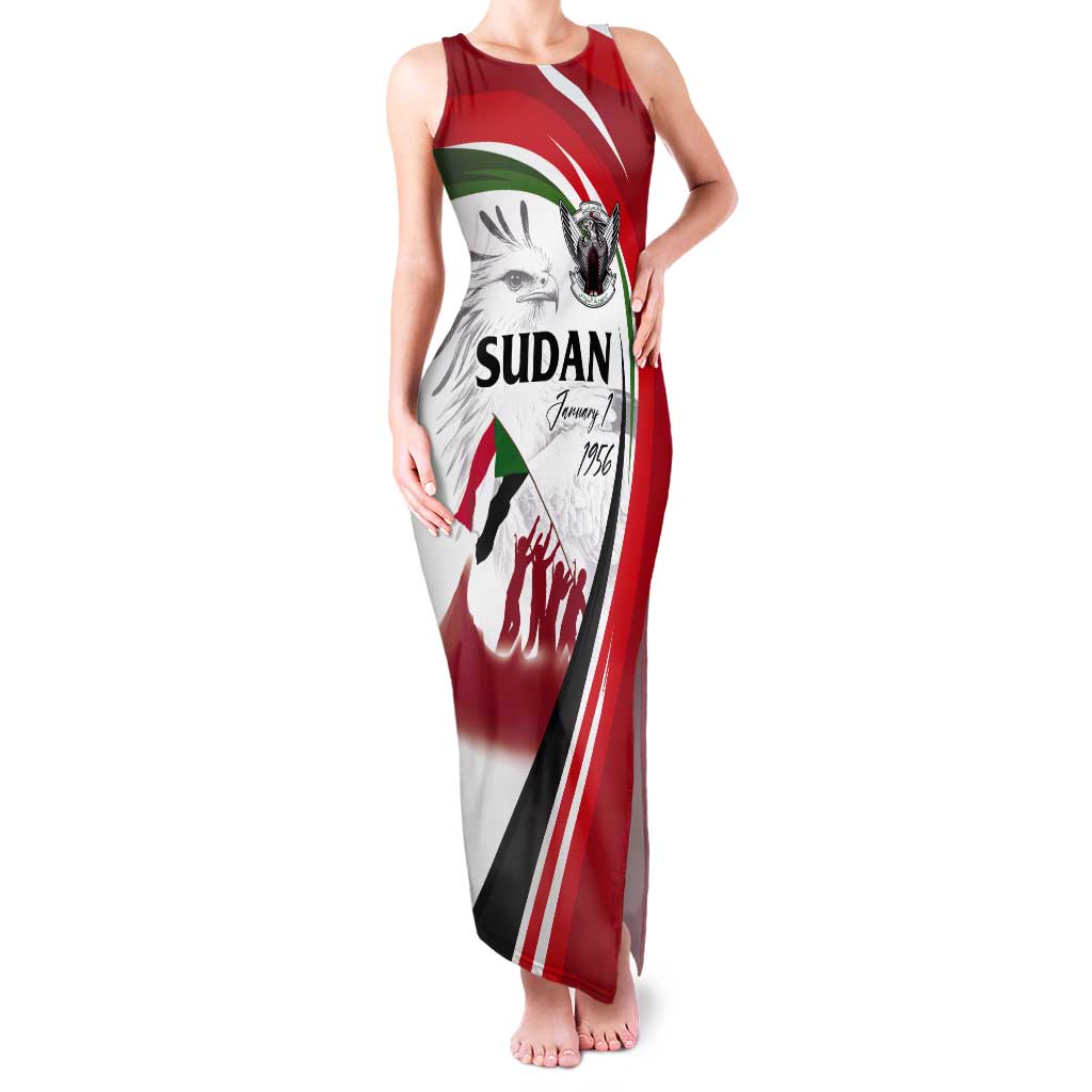 Sudan Independence Day Tank Maxi Dress Victory is Ours - Soldiers of the Homeland - Wonder Print Shop