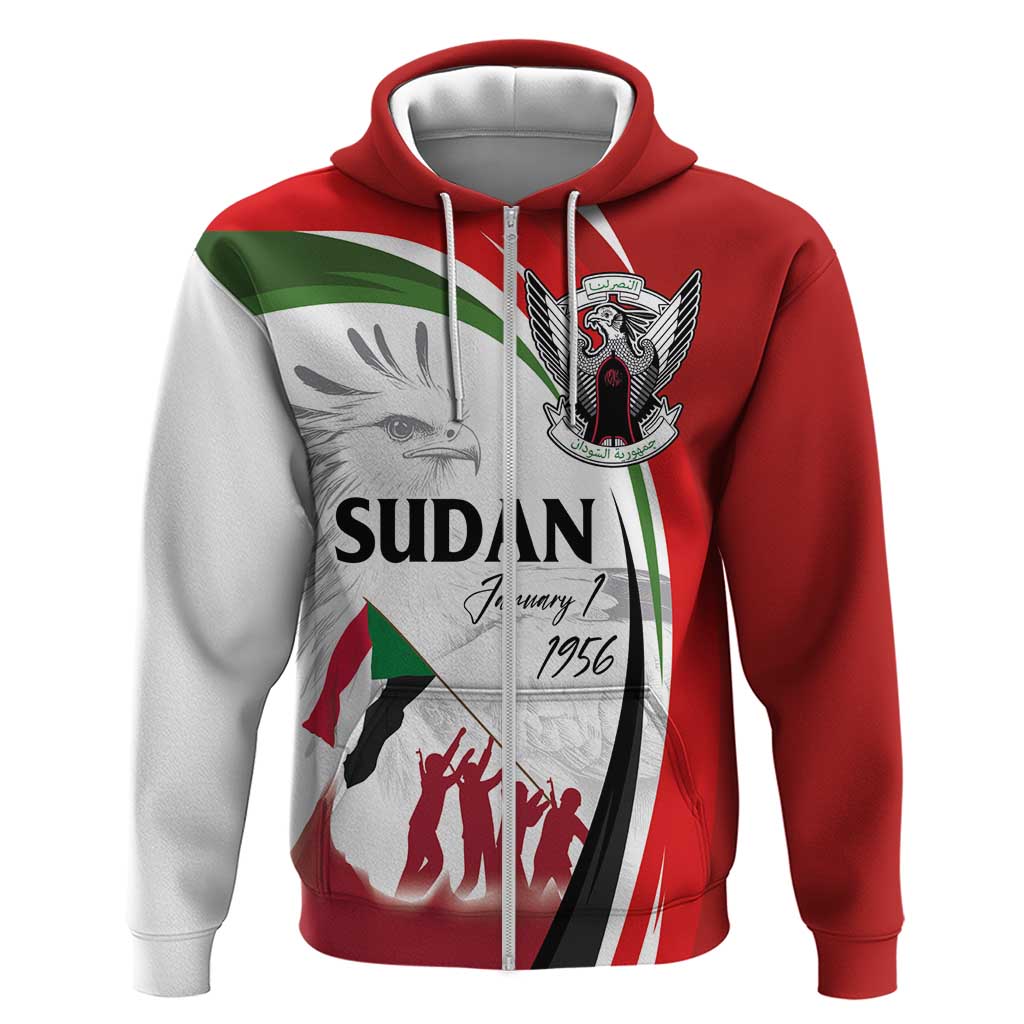 Sudan Independence Day Zip Hoodie Victory is Ours - Soldiers of the Homeland - Wonder Print Shop