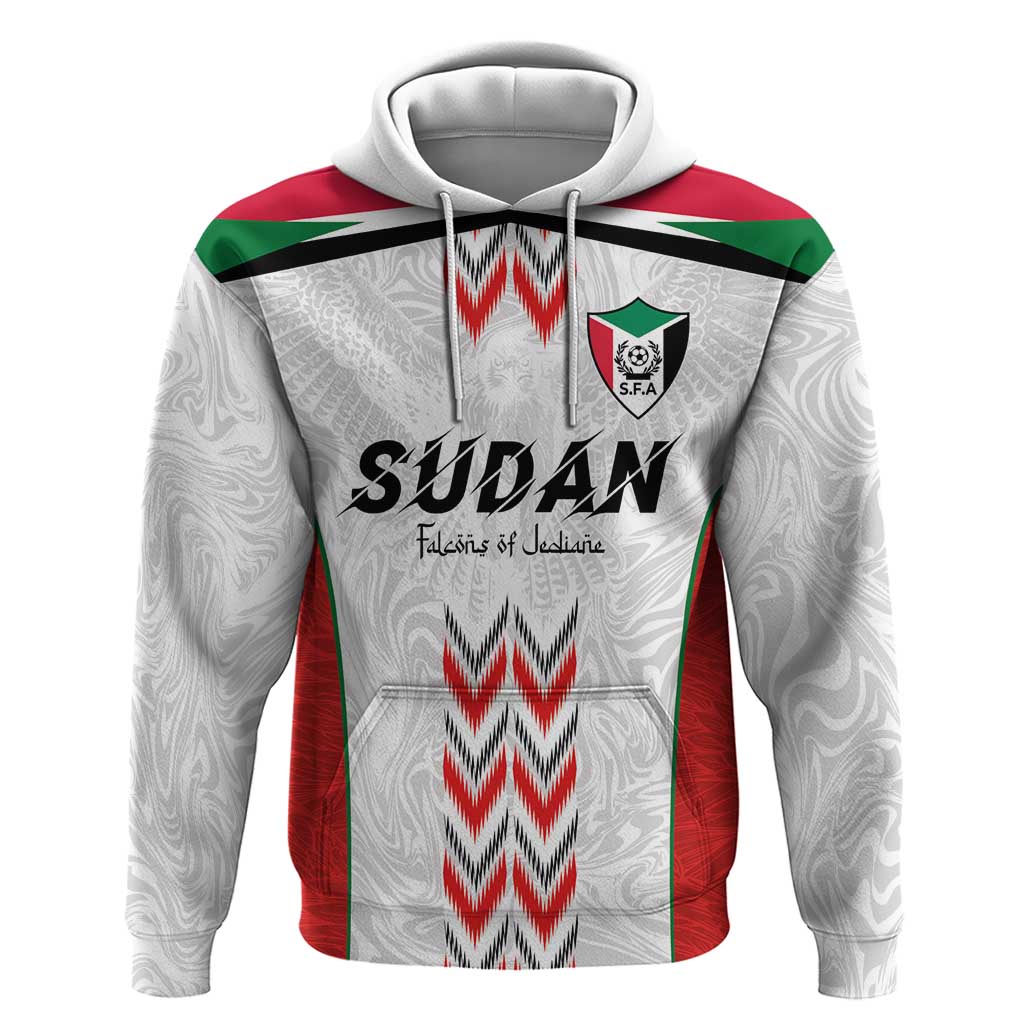 Custom Sudan Football Hoodie Falcons of Jediane - Wings of Victory - Wonder Print Shop