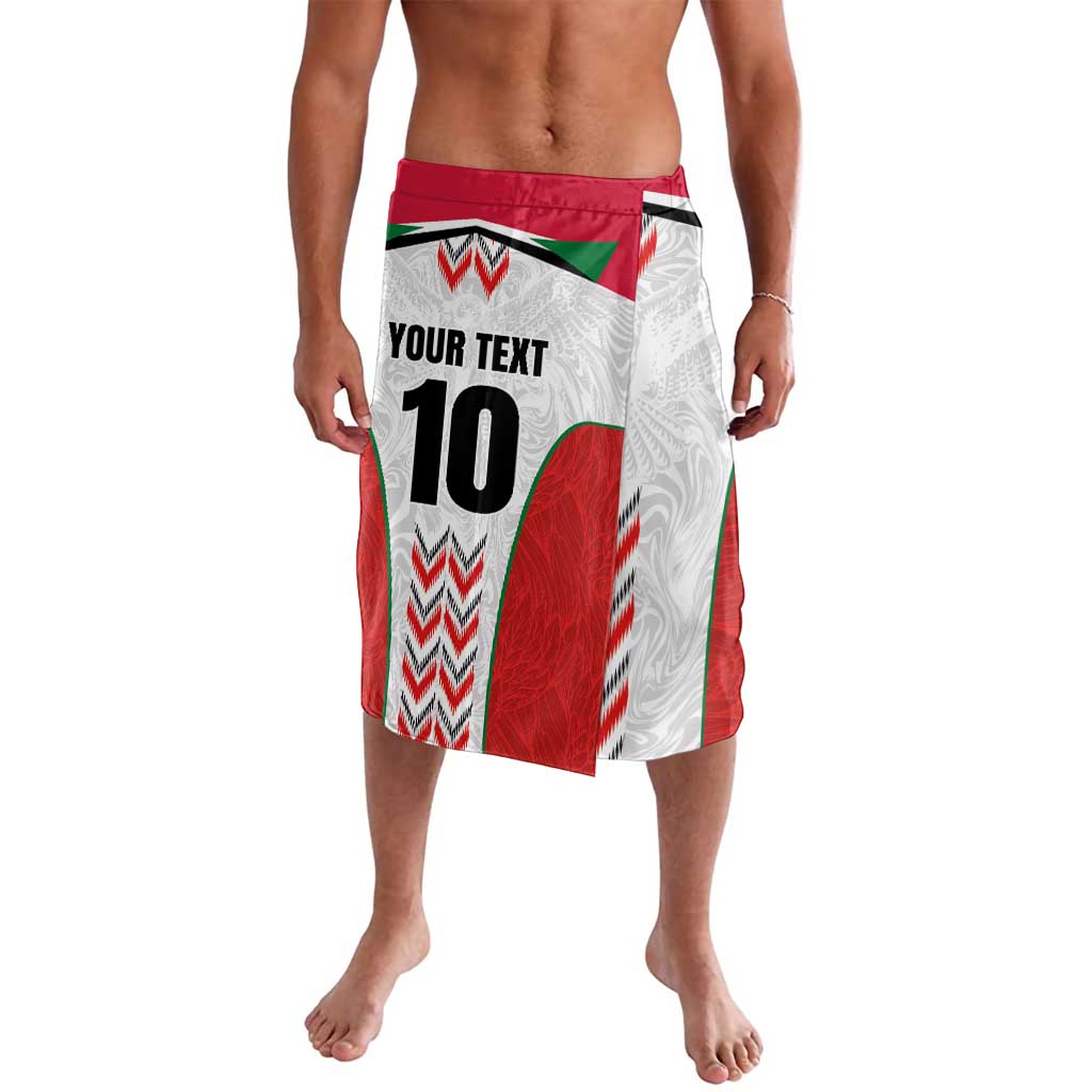 Custom Sudan Football Lavalava Falcons of Jediane - Wings of Victory - Wonder Print Shop