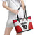 Custom Sudan Football Leather Tote Bag Falcons of Jediane - Wings of Victory - Wonder Print Shop