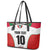 Custom Sudan Football Leather Tote Bag Falcons of Jediane - Wings of Victory - Wonder Print Shop