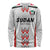 Custom Sudan Football Long Sleeve Shirt Falcons of Jediane - Wings of Victory - Wonder Print Shop