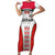 Custom Sudan Football Short Sleeve Bodycon Dress Falcons of Jediane - Wings of Victory - Wonder Print Shop