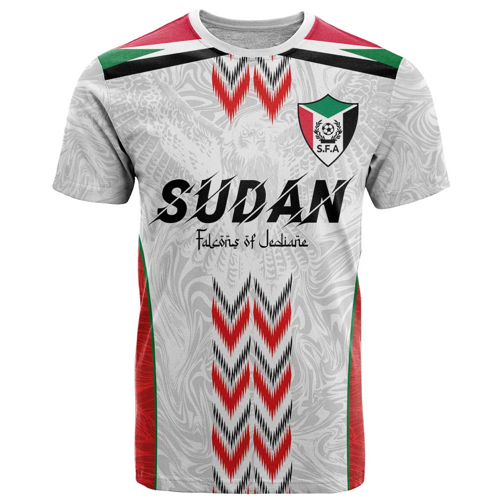 Custom Sudan Football T Shirt Falcons of Jediane - Wings of Victory - Wonder Print Shop