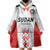 Custom Sudan Football Wearable Blanket Hoodie Falcons of Jediane - Wings of Victory - Wonder Print Shop