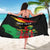 Personalized Juneteenth Freedom Day Sarong Raised Fist Black Power and Africa Pattern - Wonder Print Shop