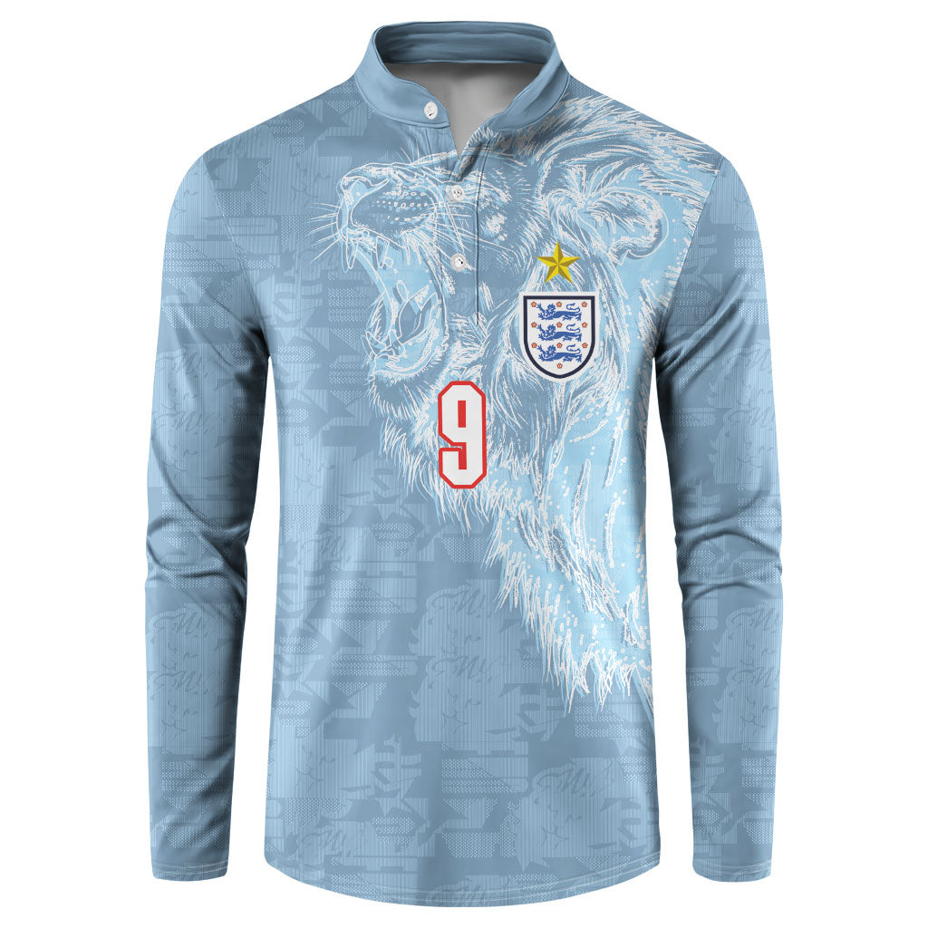 England National Football Custom Button Sweatshirt Lions Roar 2026 Glory