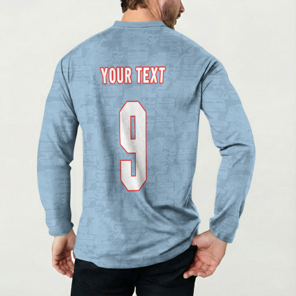 England National Football Custom Button Sweatshirt Lions Roar 2026 Glory