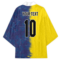 Haiti and Brazil Football Custom Kimono Splash Half Split