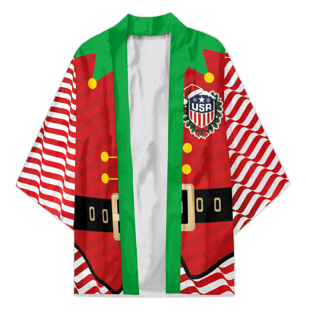 Custom USA Soccer Kimono Funny Christmas Elf Costume