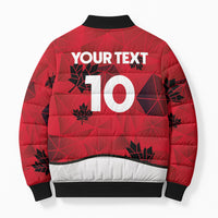 Custom Canada Football Bomber Puffer Jacket Funny Christmas Elf Costume
