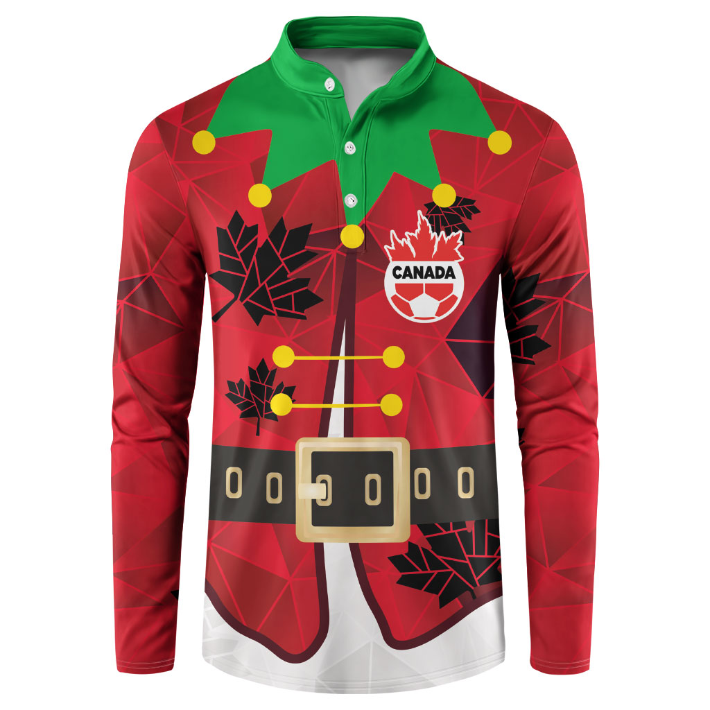 Custom Canada Football Button Sweatshirt Funny Christmas Elf Costume