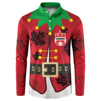 Custom Canada Football Button Sweatshirt Funny Christmas Elf Costume