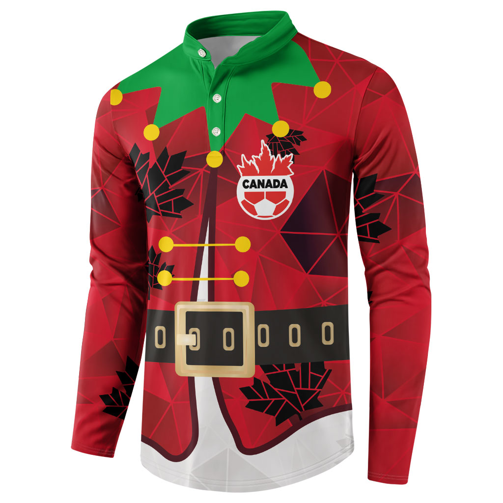 Custom Canada Football Button Sweatshirt Funny Christmas Elf Costume