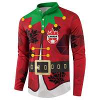Custom Canada Football Button Sweatshirt Funny Christmas Elf Costume