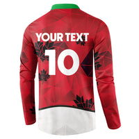 Custom Canada Football Button Sweatshirt Funny Christmas Elf Costume