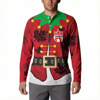 Custom Canada Football Button Sweatshirt Funny Christmas Elf Costume