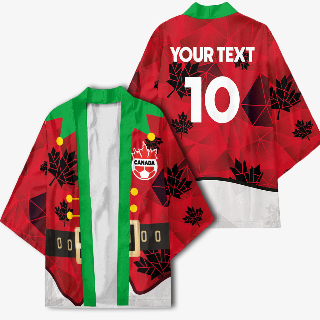 Custom Canada Football Kimono Funny Christmas Elf Costume