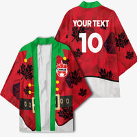 Custom Canada Football Kimono Funny Christmas Elf Costume