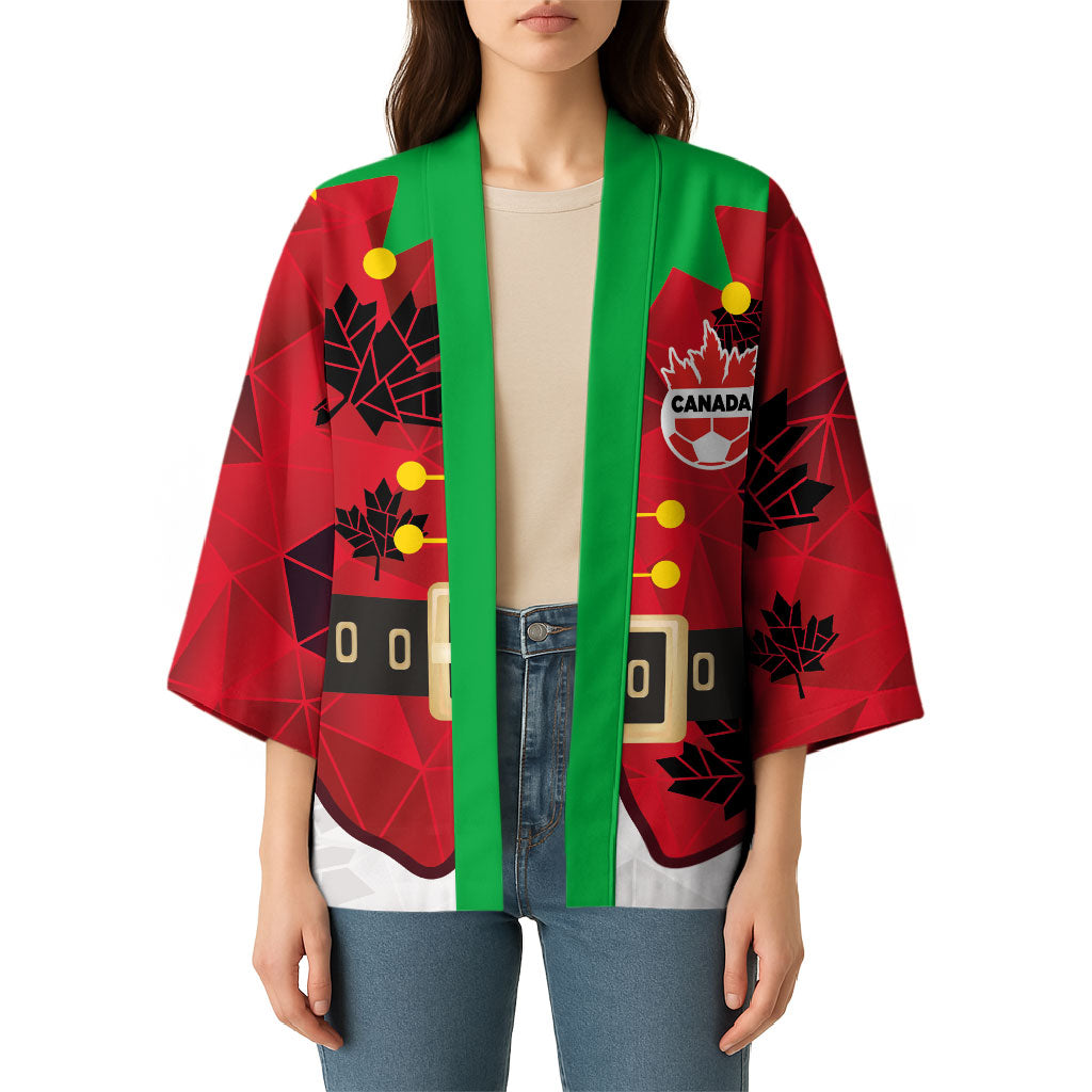 Custom Canada Football Kimono Funny Christmas Elf Costume