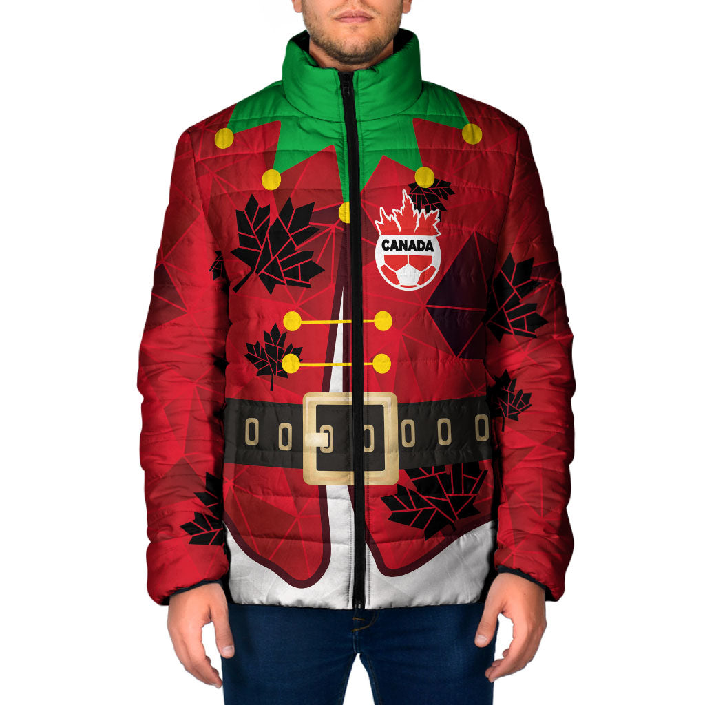 Custom Canada Football Padded Jacket Funny Christmas Elf Costume