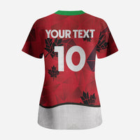Custom Canada Football Scrub Top Funny Christmas Elf Costume