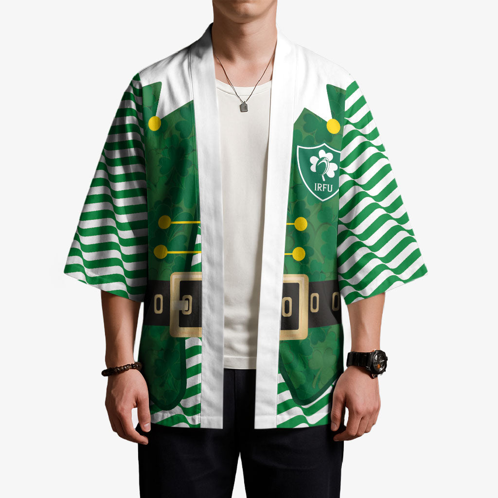 Custom Ireland Rugby Kimono Funny Christmas Elf Costume