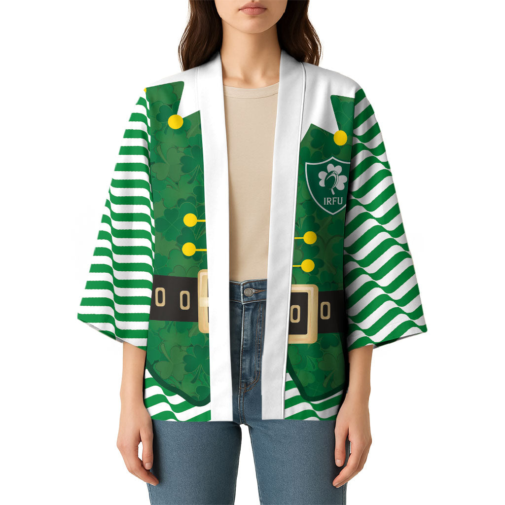 Custom Ireland Rugby Kimono Funny Christmas Elf Costume