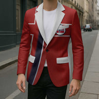 Custom Norway Football Blazer Retro Style
